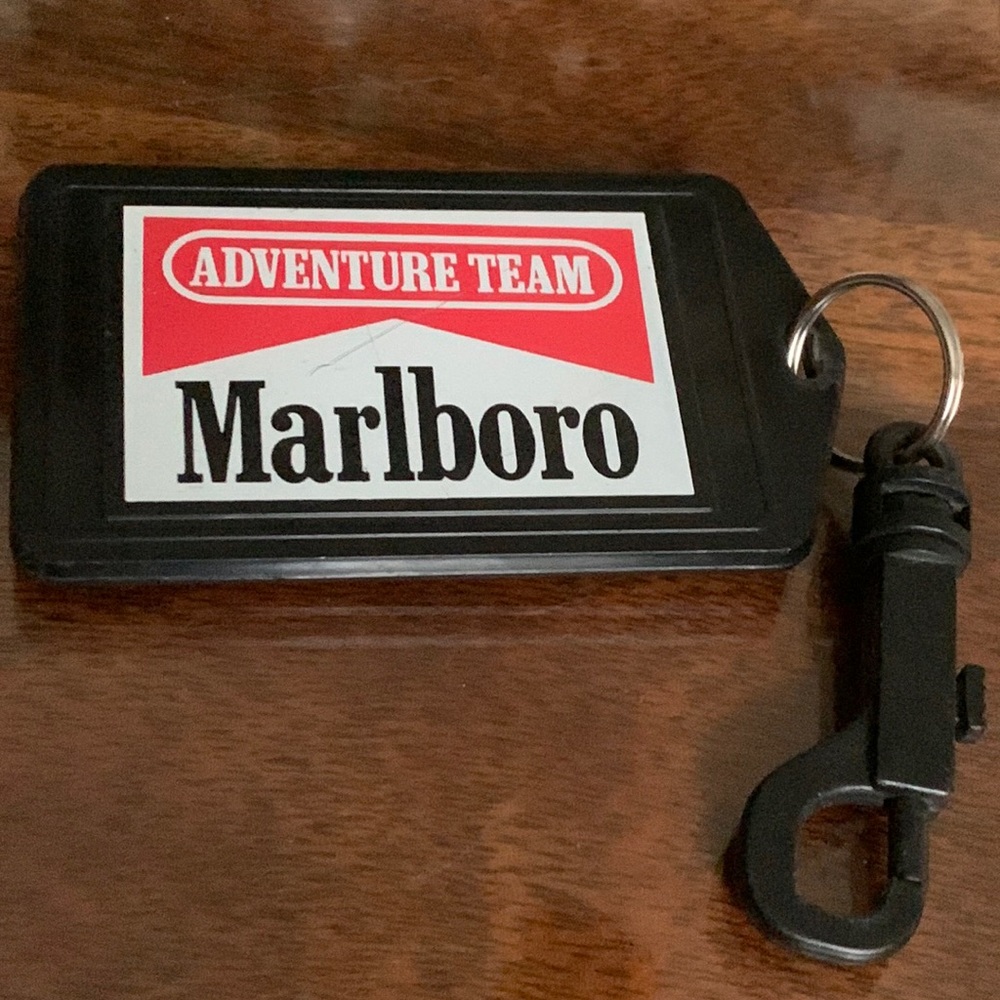 Marlboro Adventure Team Luggage Name ID Tag KeyTag Holder Clip on